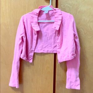 Girls crop cardigan